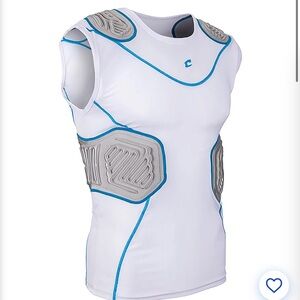 Champro Kids' Bull Rush Football Padded Compression Shirt.Youth size Large New